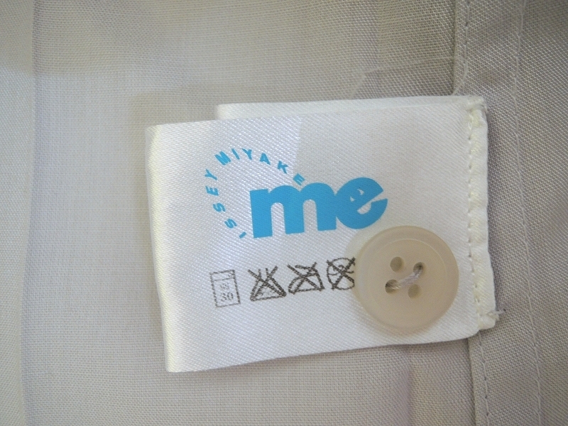 ISSEY MIYAKE me イッセイミヤケミー デザインシャツ MI21FJ292 グレー ポリエステル100%_画像5