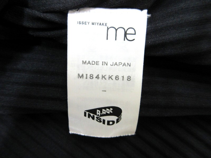 ISSEY MIYAKE me イッセイミヤケミー プリーツカットソー Cut and sew MI84KK618 ポリエステル100% MADE IN JAPAN_画像4