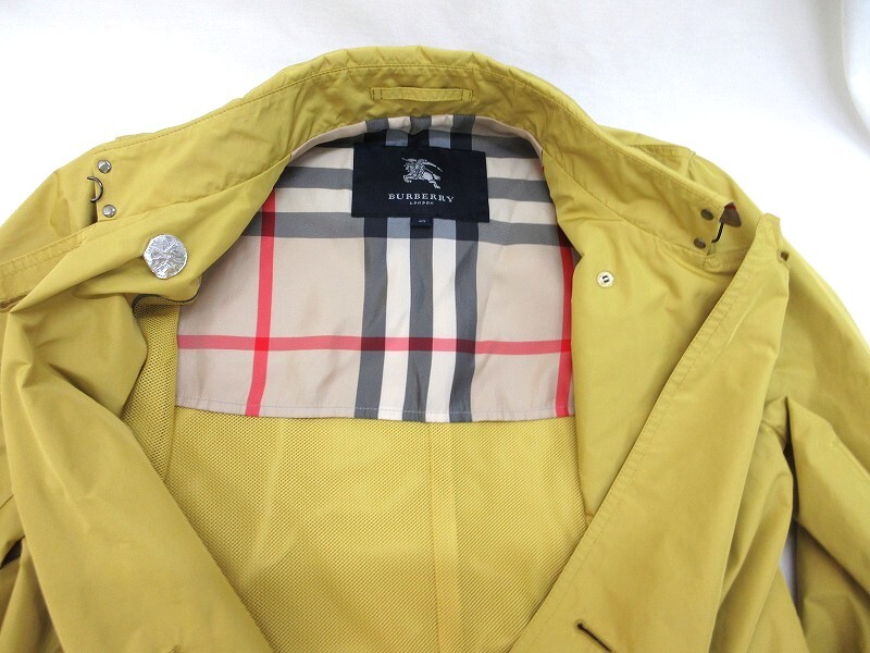 BURBERRY バーバリー トレンチコート 大衣　Coat 40 B1A20-325-65 ポリエステル100% 中国製_画像5
