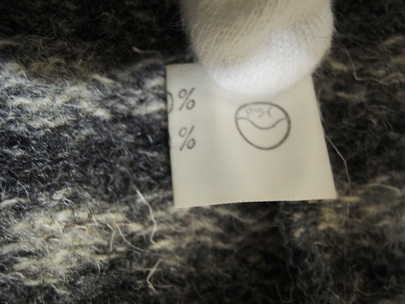 COMME des GARCONS Comme des Garcons проверка кардиган серый шерсть 90% нейлон 10%