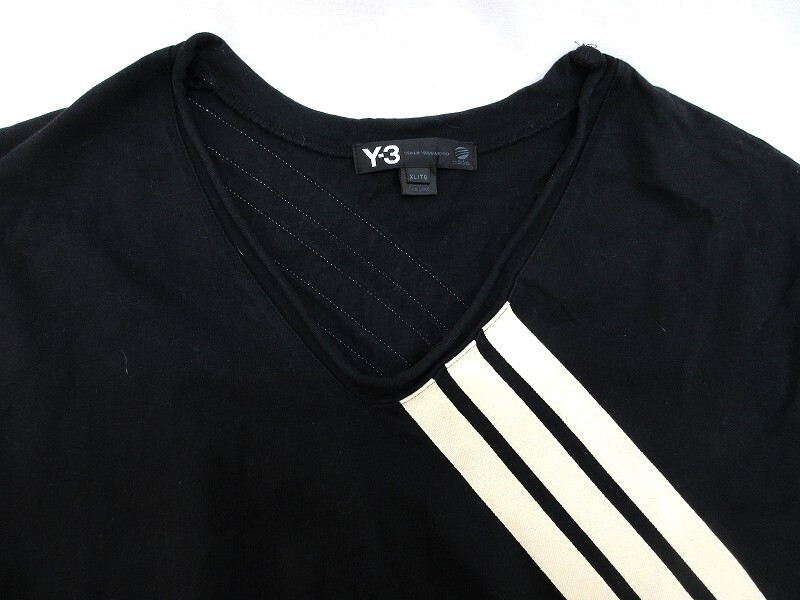 Y-3 ワイスリー 半袖カットソー Cut and sew XL 062747 AAU001 COTTON100% MADE IN THAILAND_画像3