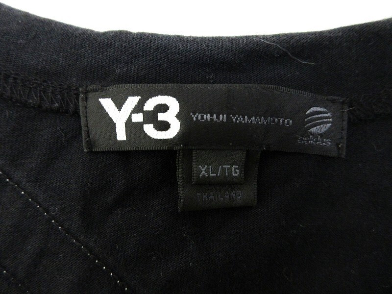 Y-3 ワイスリー 半袖カットソー Cut and sew XL 062747 AAU001 COTTON100% MADE IN THAILAND_画像4