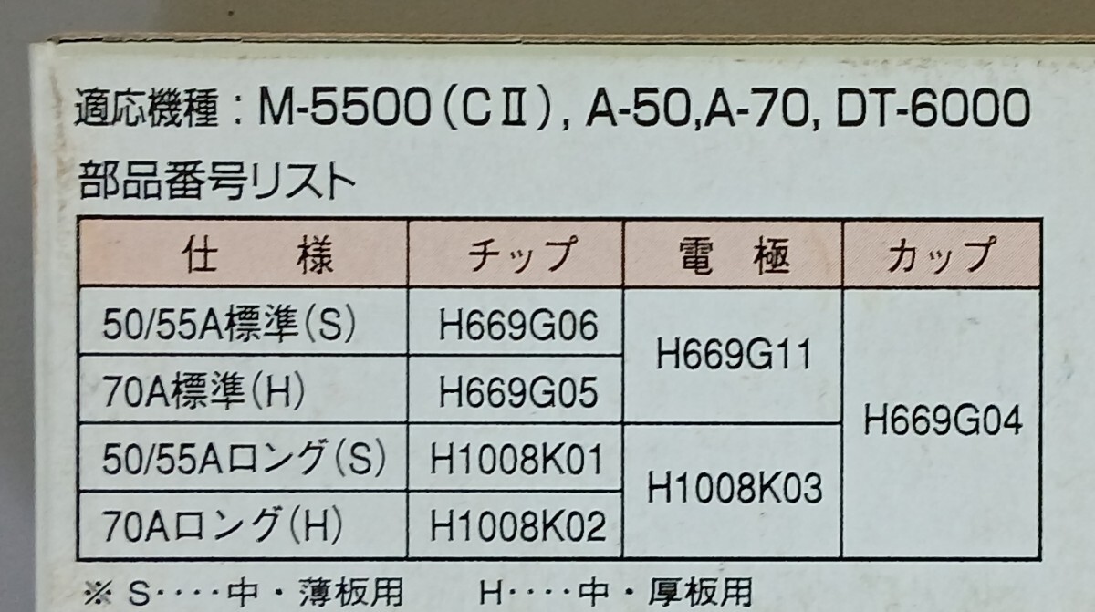 70A ダイヘン　 切断用プラズマチップ　 H669G05　 H 中、厚板用　1箱　10個入り_画像4
