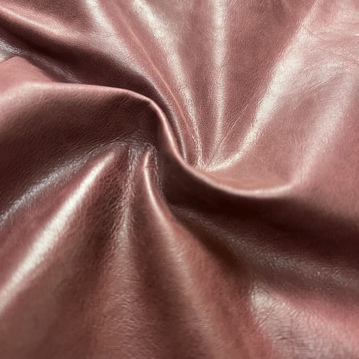 【美品】JACK ROSE ジャックローズ レザージャケット 希少ワインレッドカラー カーフレザー 牛革 光沢感 ウエスタン Mサイズ_画像6