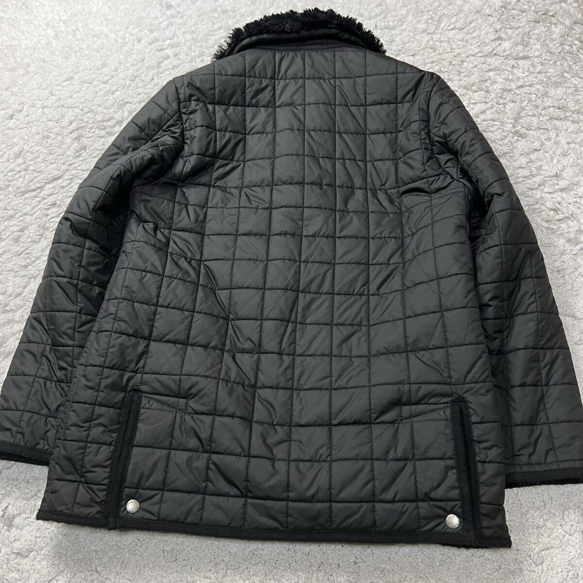 【未使用級】MACKINTOSH マッキントッシュ 希少XL相当 キルティングジャケット 裏ボア 英国製 ブラック 極暖 最高級ライン_画像8