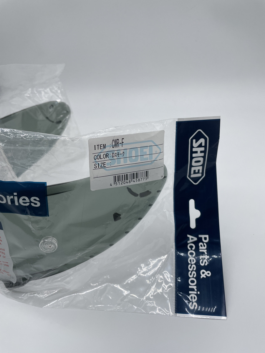 SHOEI CWR-F PINLOCKシールド ピンロックシールド ダークスモーク Dスモーク X-14、Z-7、RYD用 SHOEI純正　4512048458775_画像2