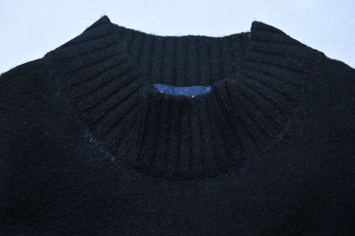 ドルモア 8ゲージモックネックニット 黒 48_画像2