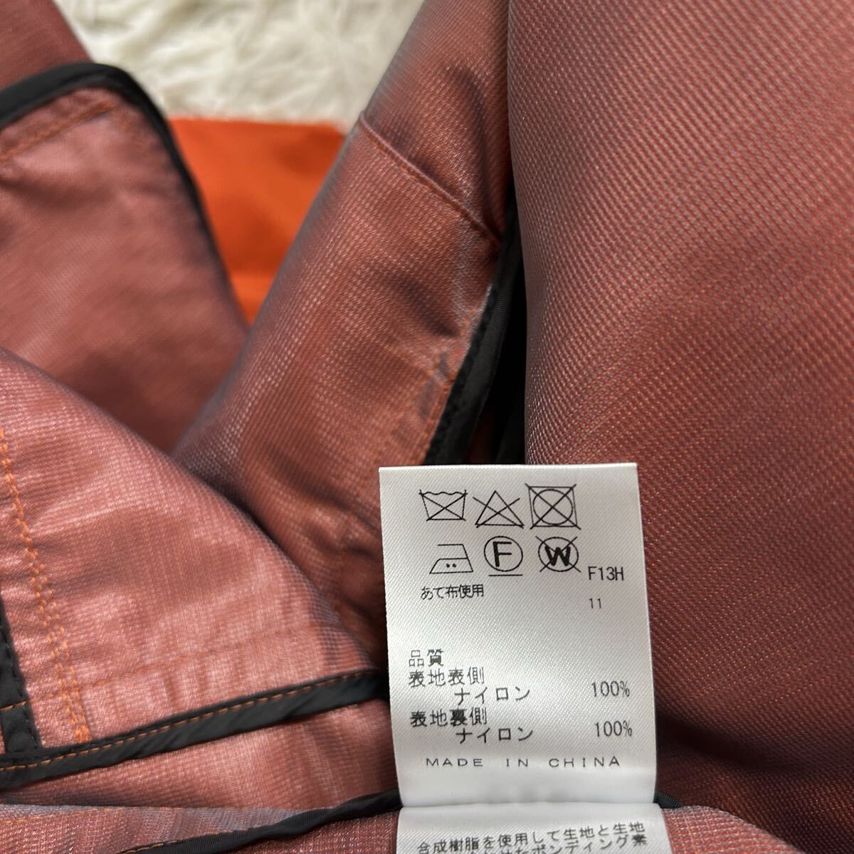 新品タグ付き・極上ダウン80%!!!カルバンクライン【圧倒的存在感】Calvin Klien ダウンジャケット　アウター　コート　オレンジ　S位_画像7