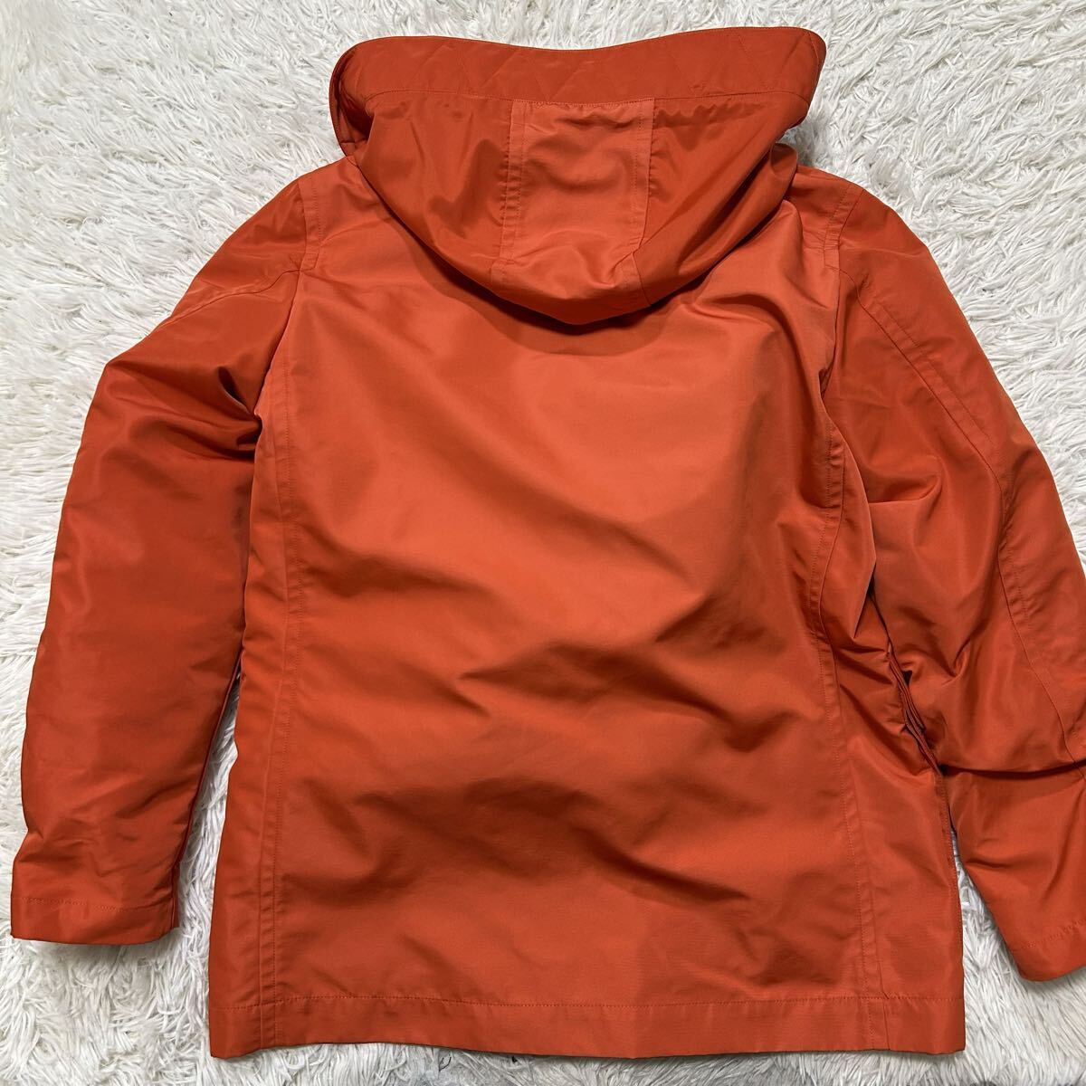 新品タグ付き・極上ダウン80%!!!カルバンクライン【圧倒的存在感】Calvin Klien ダウンジャケット　アウター　コート　オレンジ　S位_画像10