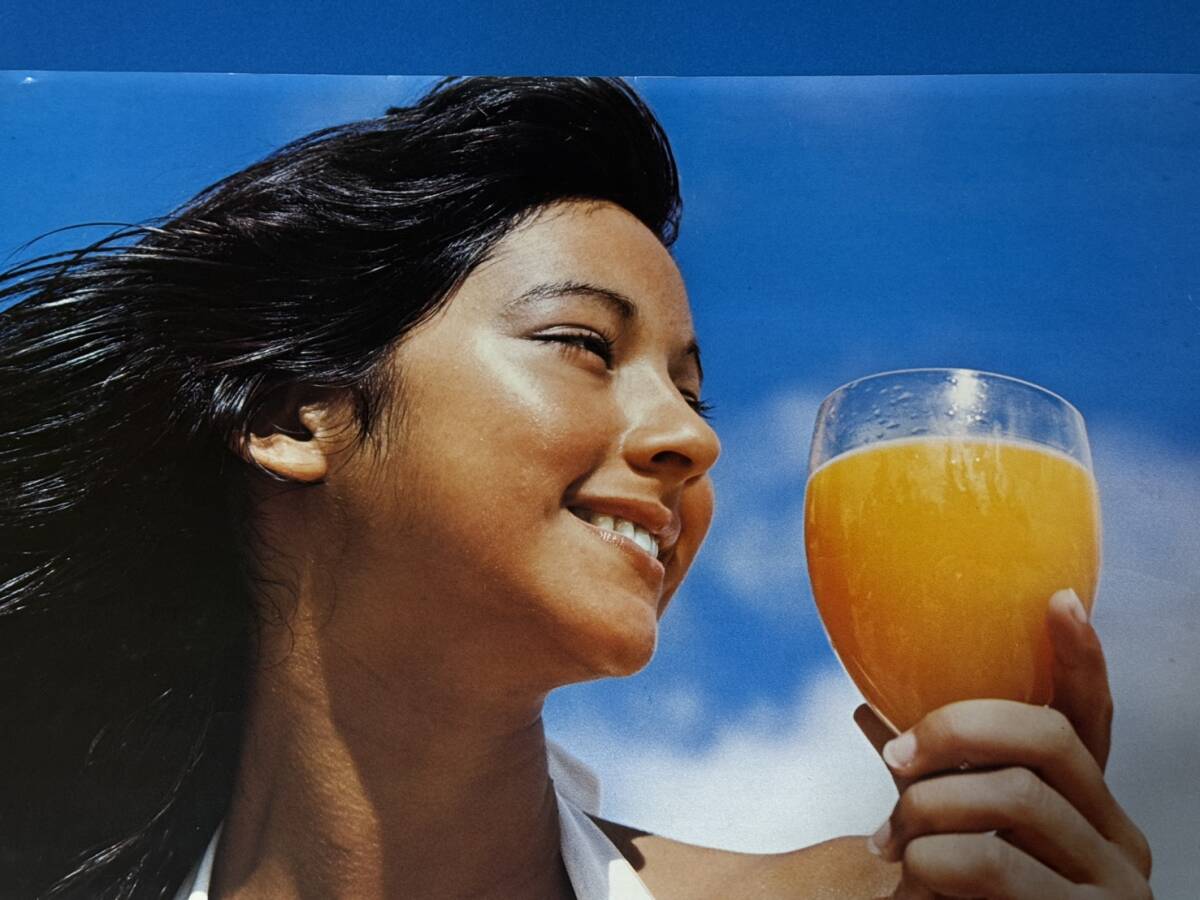 当時物 アグネスラム オレンジジュース 白ビキニ ポスター 585×515mm_画像2