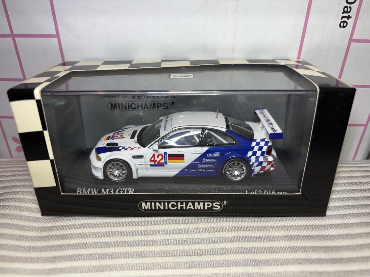 1/43 ミニチャンプス 012192 BMW M3 GTR ELMS Jarama 2001 JJ Lehto/J.Muller_画像1