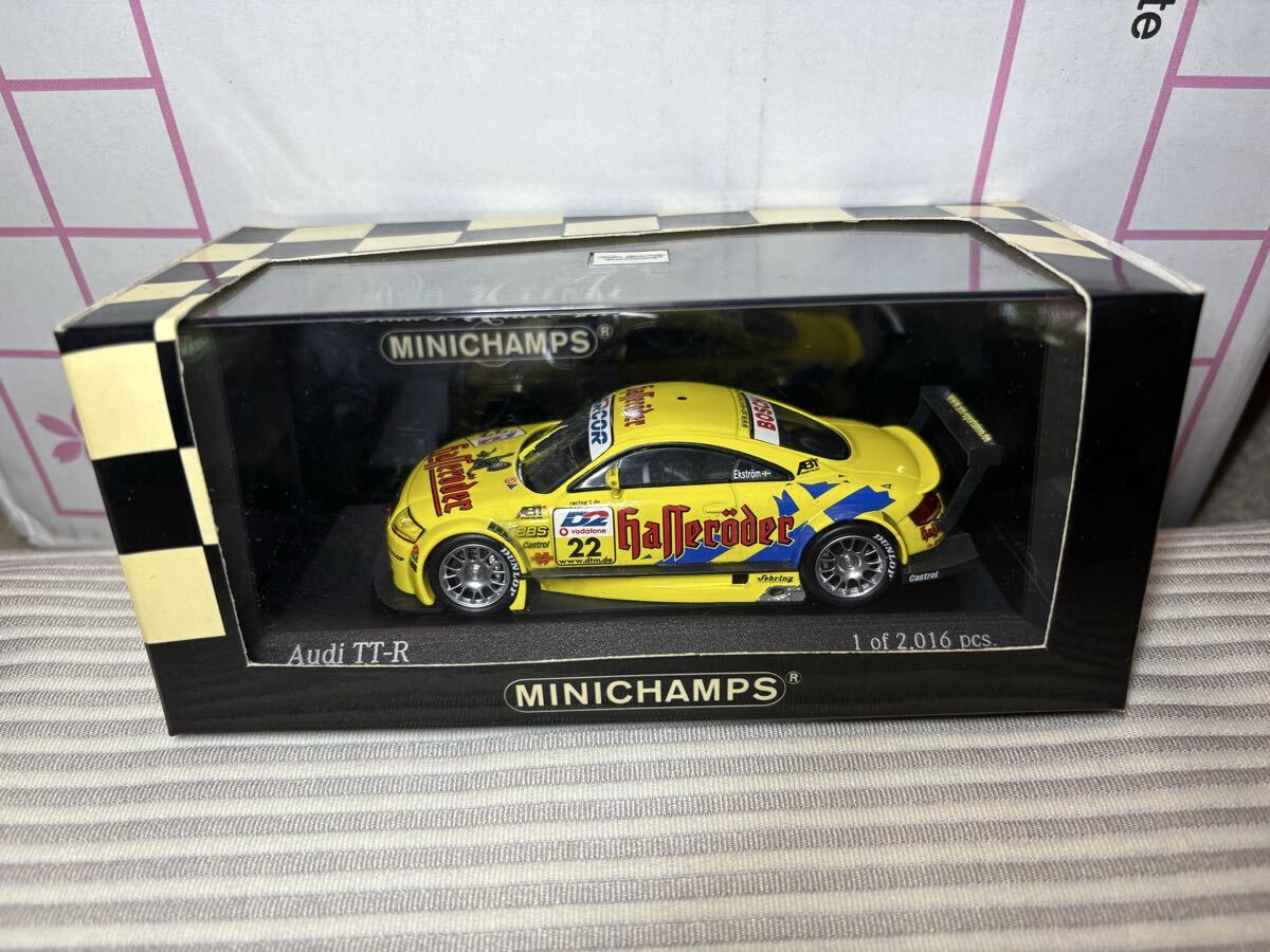 1/43 ミニチャンプス 011122 Audi TT-R DTM 2001 Abt Sportsline Junior M.Ekstroem_画像1