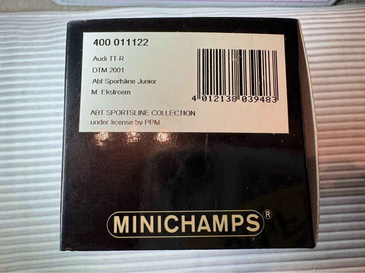 1/43 ミニチャンプス 011122 Audi TT-R DTM 2001 Abt Sportsline Junior M.Ekstroem_画像3