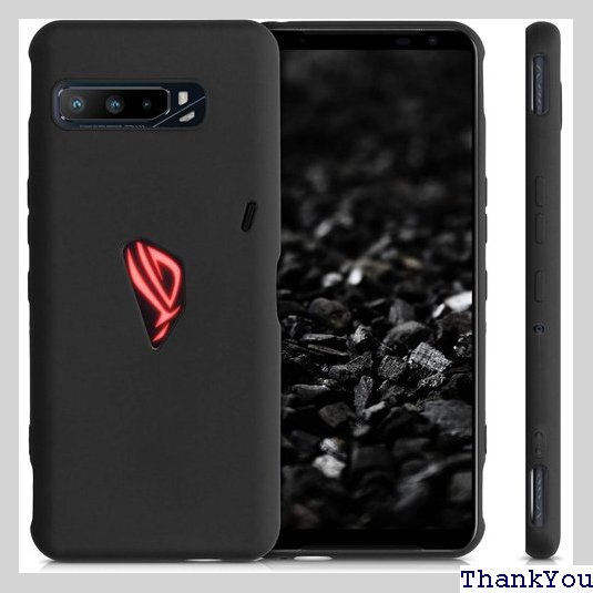 kwmobile スマホケース ASUS ROG Ph 衝撃 滑り止め ソフト TPU シリコン - 黒色マット 115_画像5