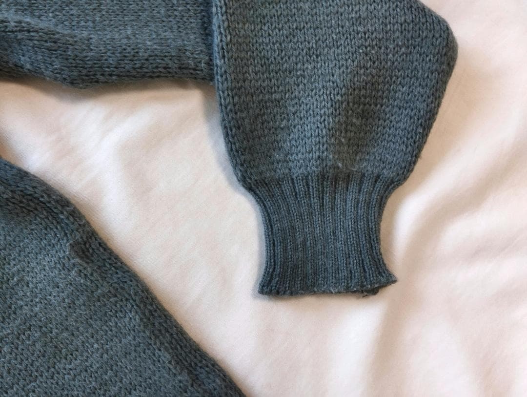 70s ニット スイス軍　ハーフジップ　ウール ヴィンテージ　セーター　M-74_画像4