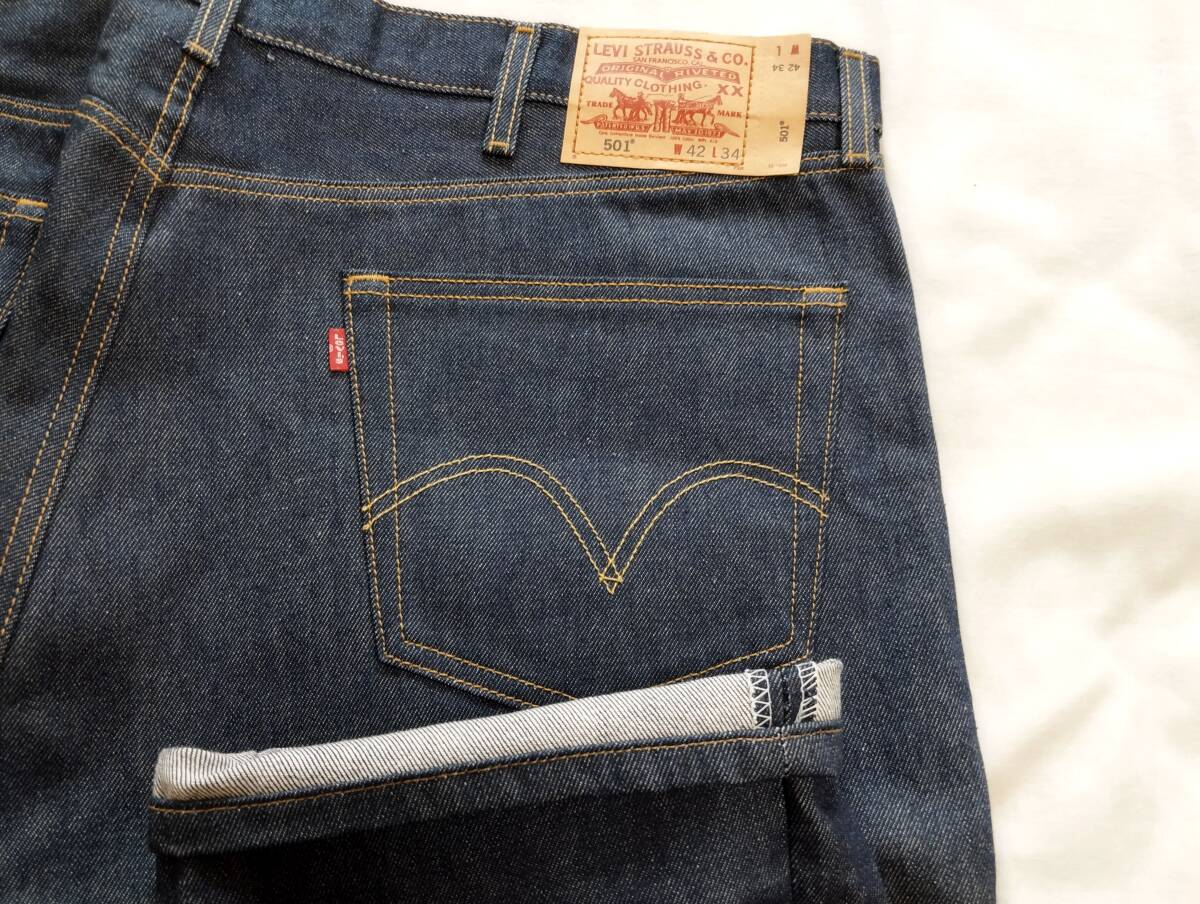 希少サイズ　Levi’s リーバイス　５０１ ジーンズ　W４２　リジッド_画像10