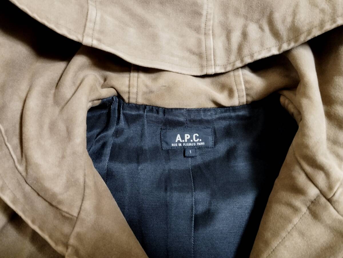A.P.C. アーペーセー　フランス製モールスキンコート　１_画像4