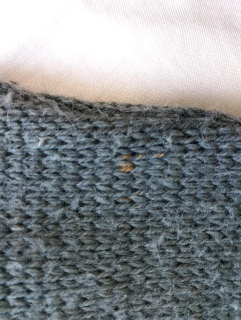 70s ニット スイス軍　ハーフジップ　ウール ヴィンテージ　セーター　M-74_画像6