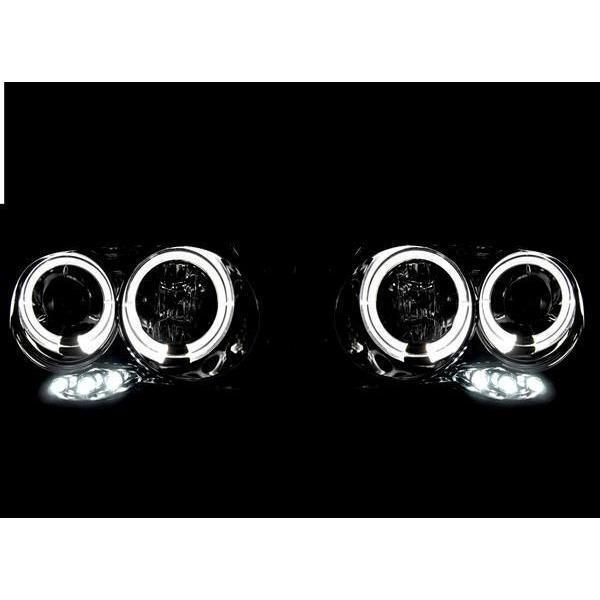 Япония свет ось specification Chrysler 300C внутренний черный 6 полосный LED есть проектор LED икаринг передняя фара чёрный лампа левый и правый в комплекте бесплатная доставка