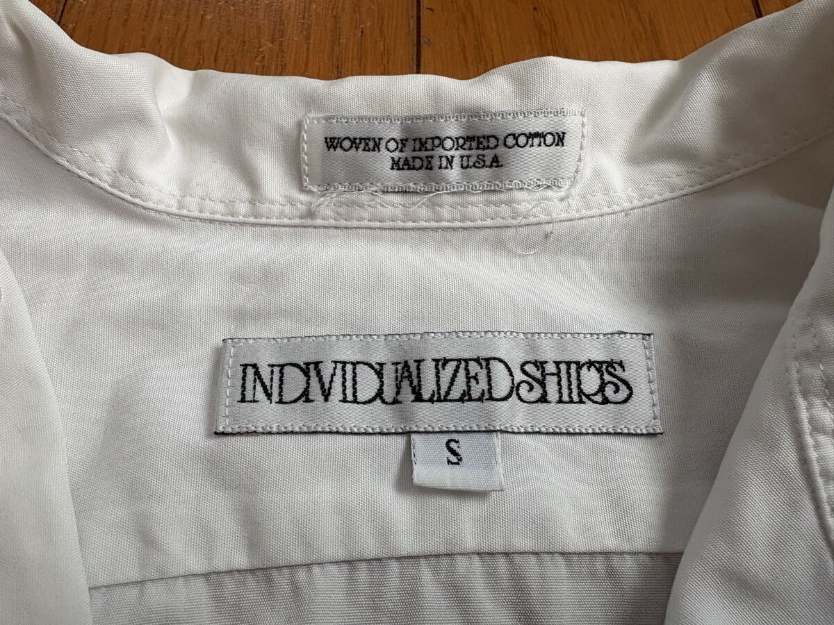 INDIVIDUALIZED SHIRTS インディビジュアライズドシャツ オープンカラー シャツ Sサイズ_画像3