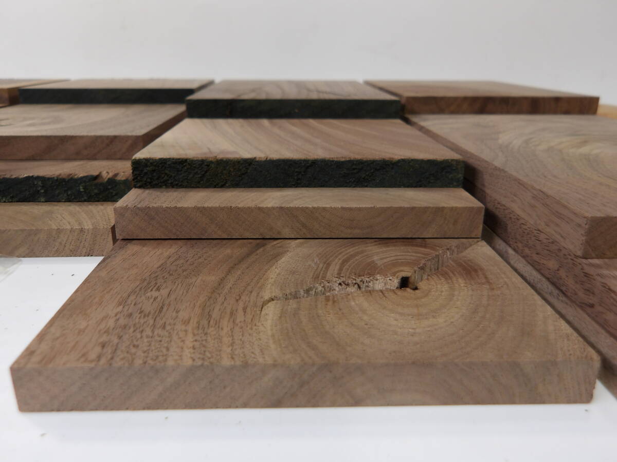 木っ端クラブ　★500円スタート★　B級　ウォールナット　薄板　端材 (厚約11mm 幅約120mm)　4面プレーナー済み　DIY ハンドメイド A24_画像3