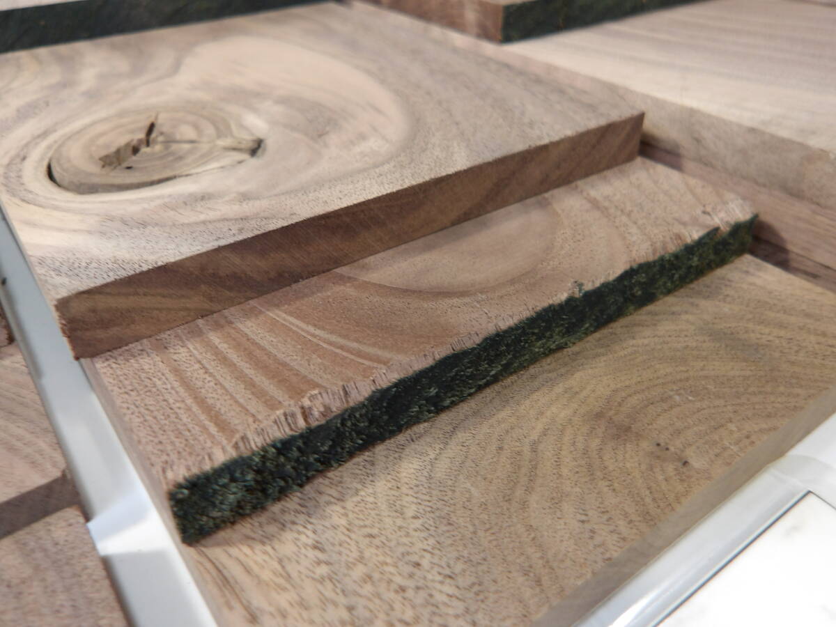 木っ端クラブ　★500円スタート★　B級　ウォールナット　薄板　端材 (厚約11mm 幅約120mm)　4面プレーナー済み　DIY ハンドメイド A24_画像9