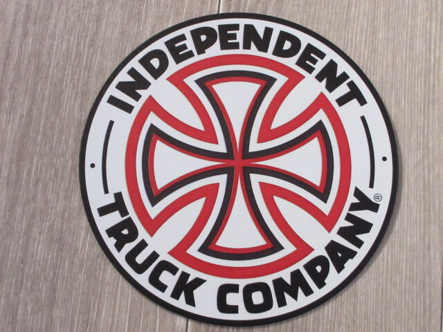 インディペンデントトラック　ラウンド型 メタルサイン　ブリキ看板0533_画像1