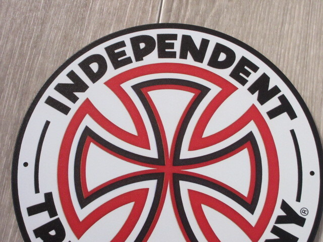 インディペンデントトラック　ラウンド型 メタルサイン　ブリキ看板0533_画像2