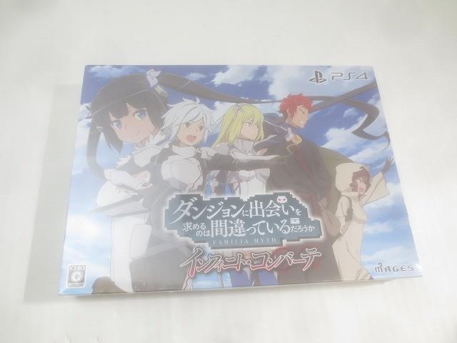 未開封 ゲーム プレイステーション4 PS4ソフト ダンジョンに出会いを求めるのは間違っているだろうか インフィニト・_画像1