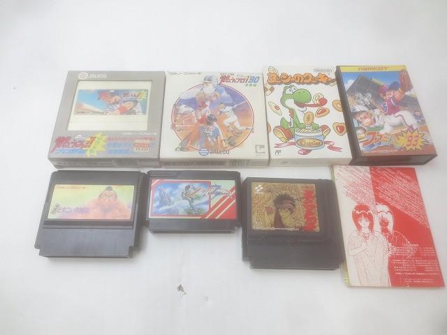 中古品 ゲーム ファミコン ソフト 7点 ヨッシーのクッキー ファミスタ 93 等 グッズセット_画像1