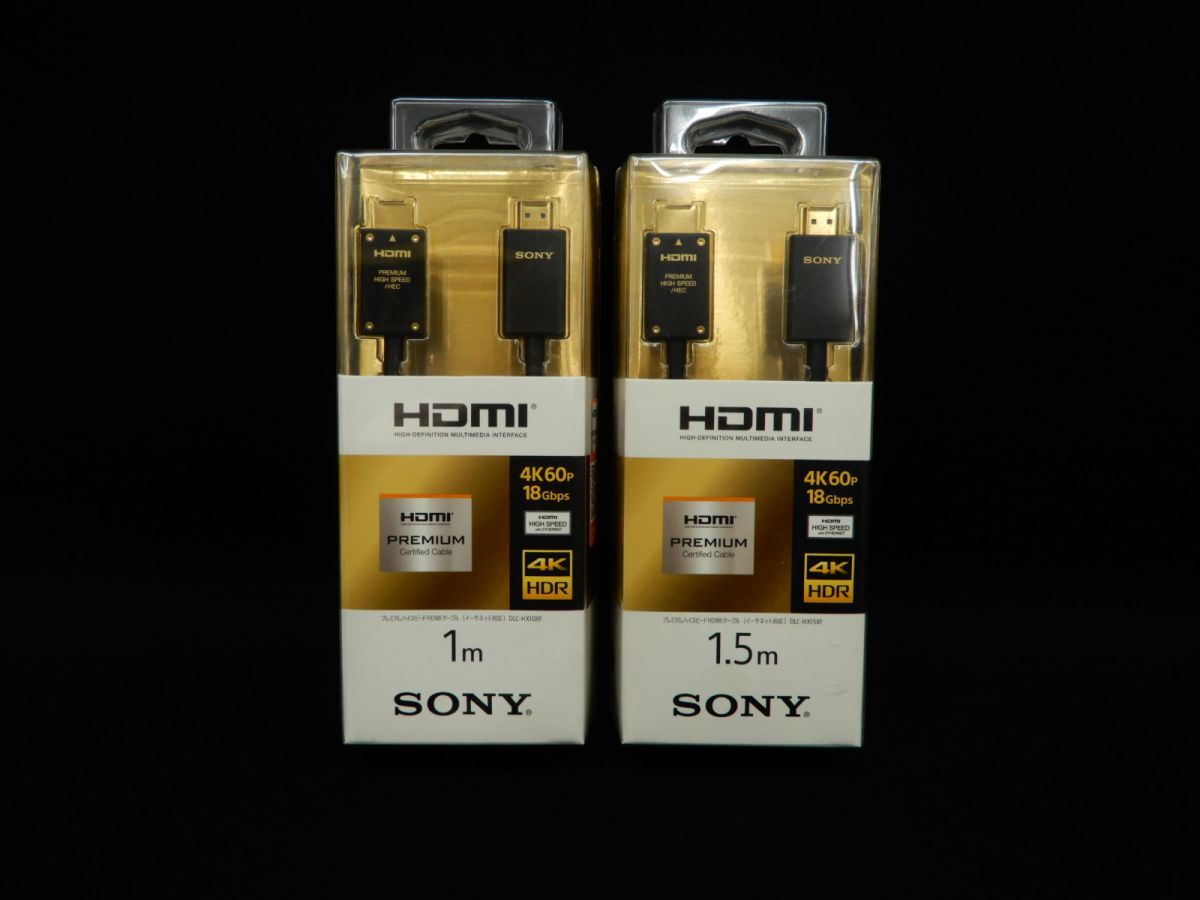 ★未使用 SONY HDMI DLC-HX10XF/DLC-HX15XF★プレミアムハイスピードHDMIケーブル/消費税0円_画像1