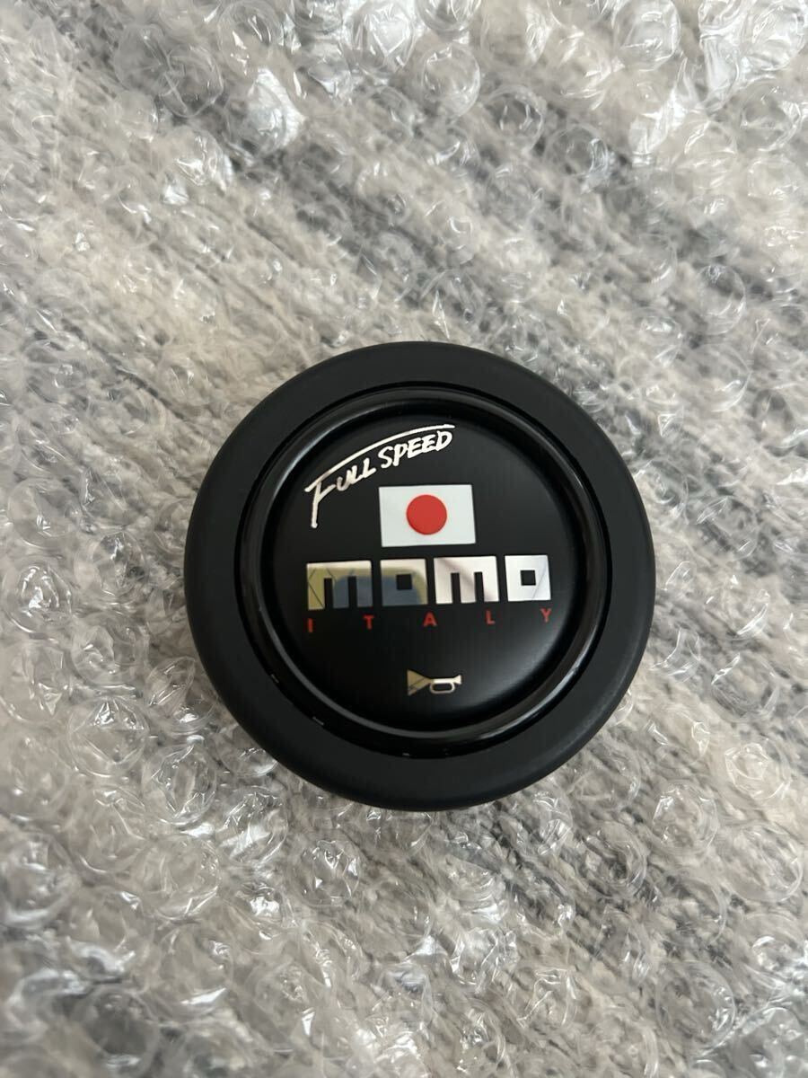 新品未使用品！純正品！MOMO（FORTUNE）「FULL SPEED BLACK」 付属ホーンボタン モモ ステアリング ブラック_画像1