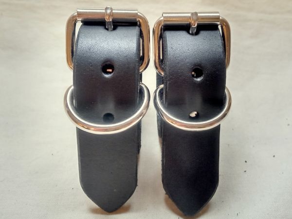  крепление для кожаный ремень 2 шт. комплект /2.7mm толщина Himeji производство черный гладкая кожа 