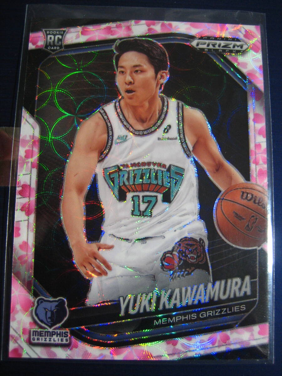 ※ジャージNo.!!【河村勇輝】2024-25 Panini Prizm Black Cherry Blossom RC/20(17/20) Grizzlies_画像1