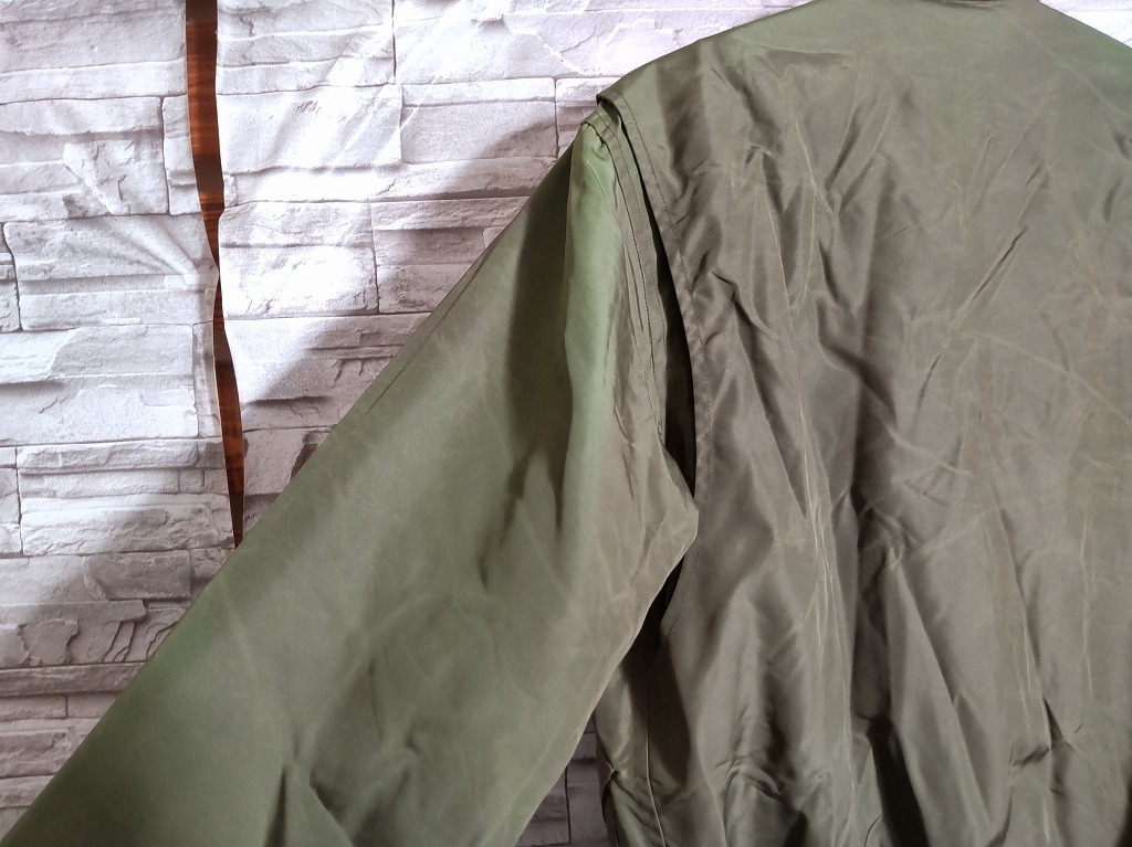 men's J626 vintage 90s デッドストック Calvin klein カルバンクライン ナイロン ジャケット M カーキ _画像6