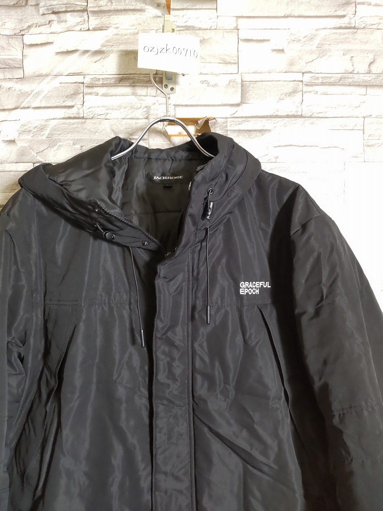 men's J648 ジャックローズ JACKROSE 中綿 マウンテンパーカー ジャケット L ブラック _画像1