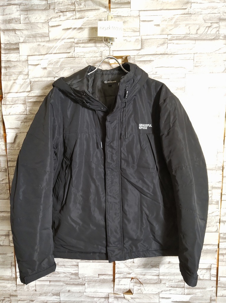 men's J648 ジャックローズ JACKROSE 中綿 マウンテンパーカー ジャケット L ブラック _画像2