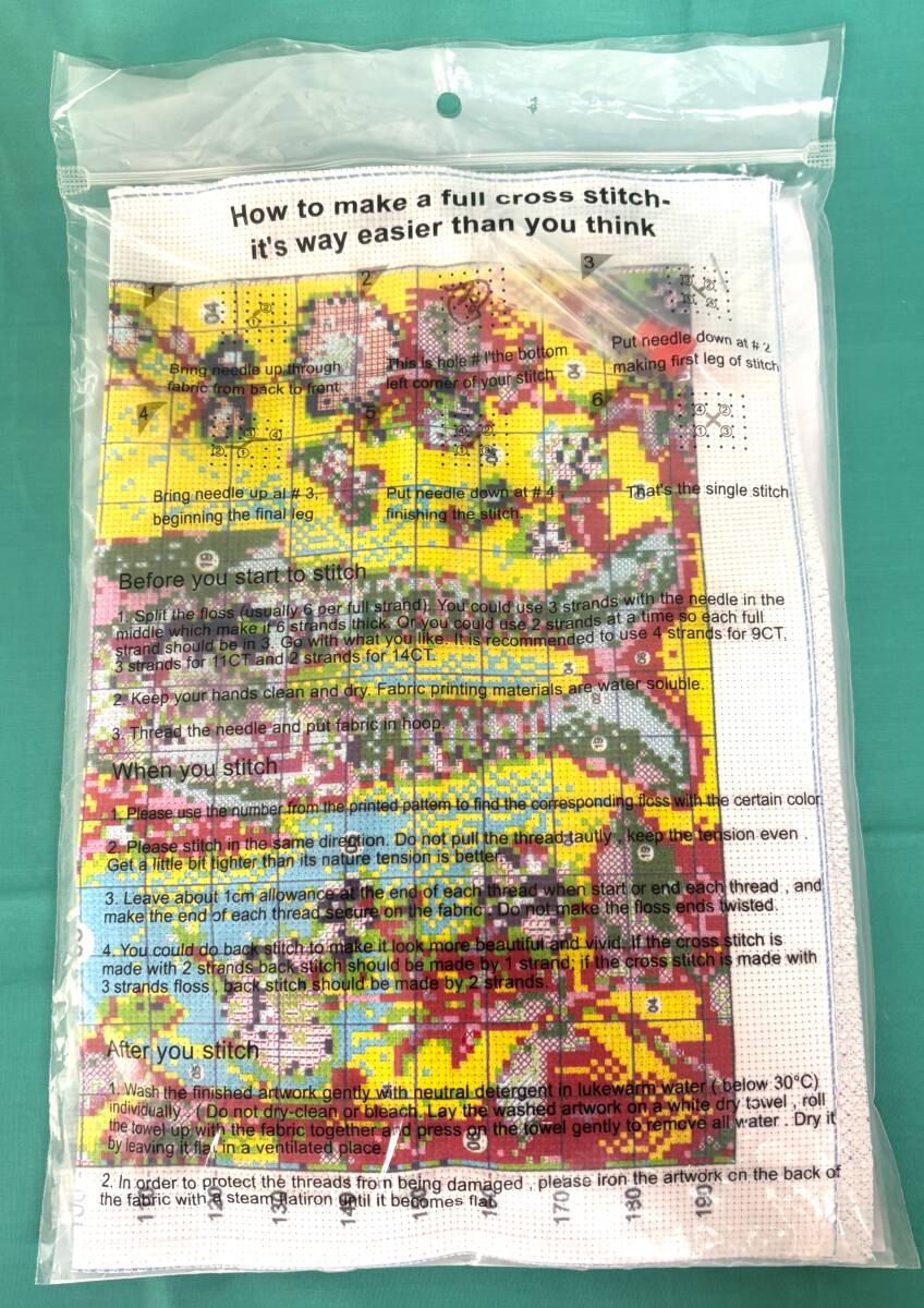 ◆クロスステッチ キット◆猫 21279 14CT 30×40cm_画像3