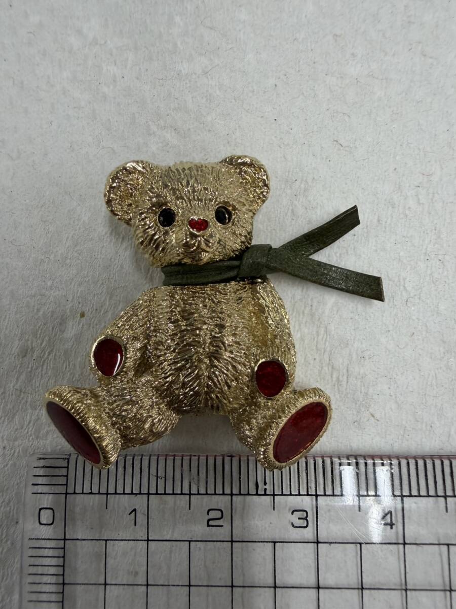 BURBERRYS/バーバリー　 テディベア ブローチ 　ゴールド 　　_画像5