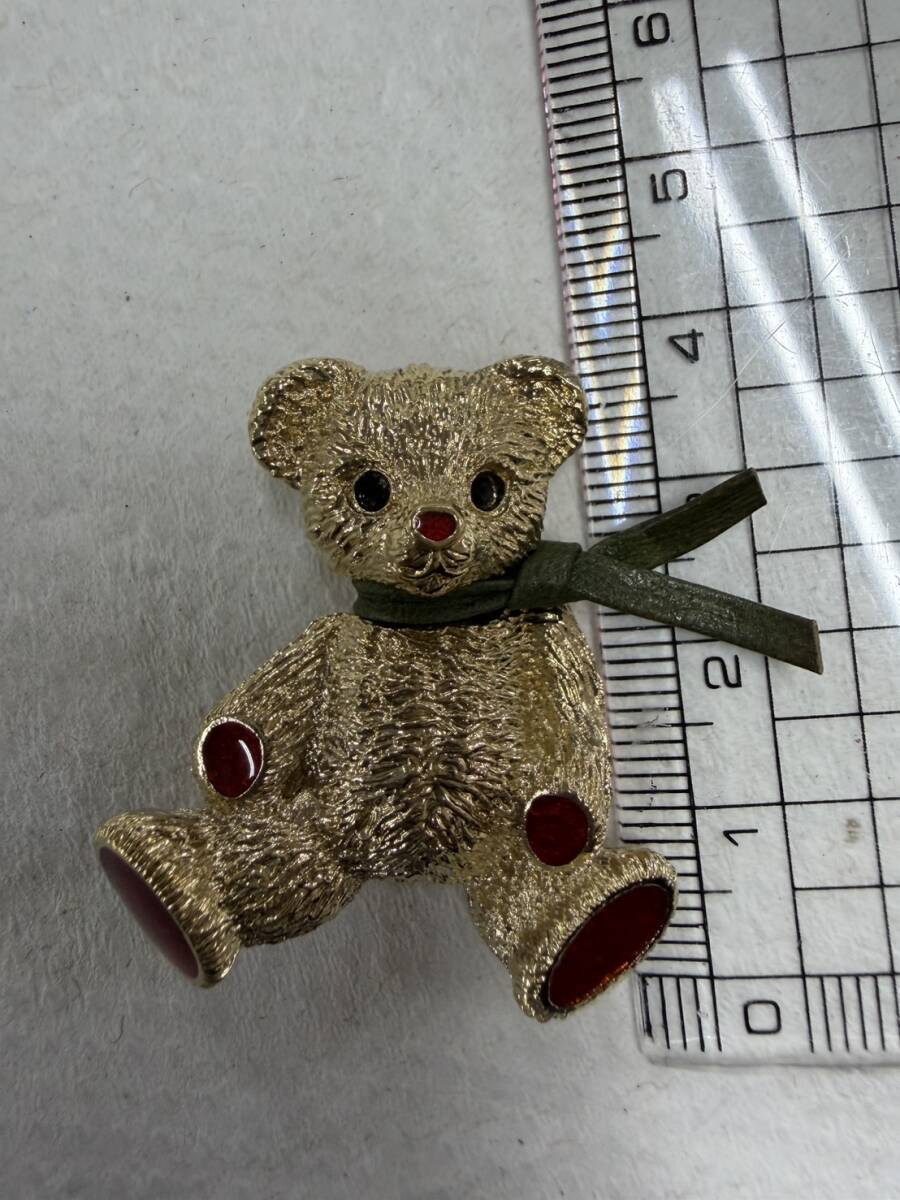 BURBERRYS/バーバリー　 テディベア ブローチ 　ゴールド 　　_画像4