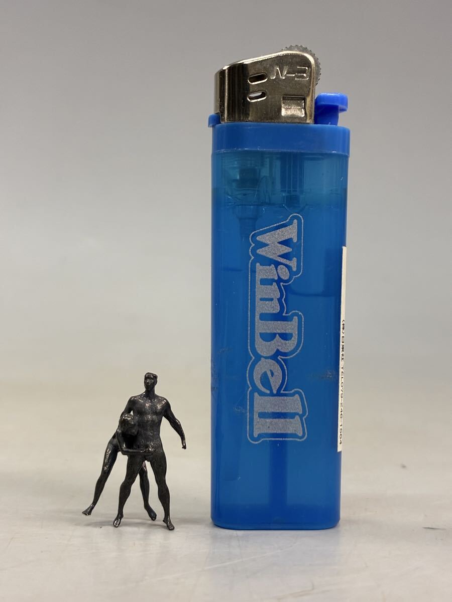 超絶技巧！極小 春画 ブロンズ 裸婦像 置物 ヌード オブジェ 裸婦 ミニ銅像 男女像 性行 芸術 アート 置物 金属工芸 西洋美術 _画像2