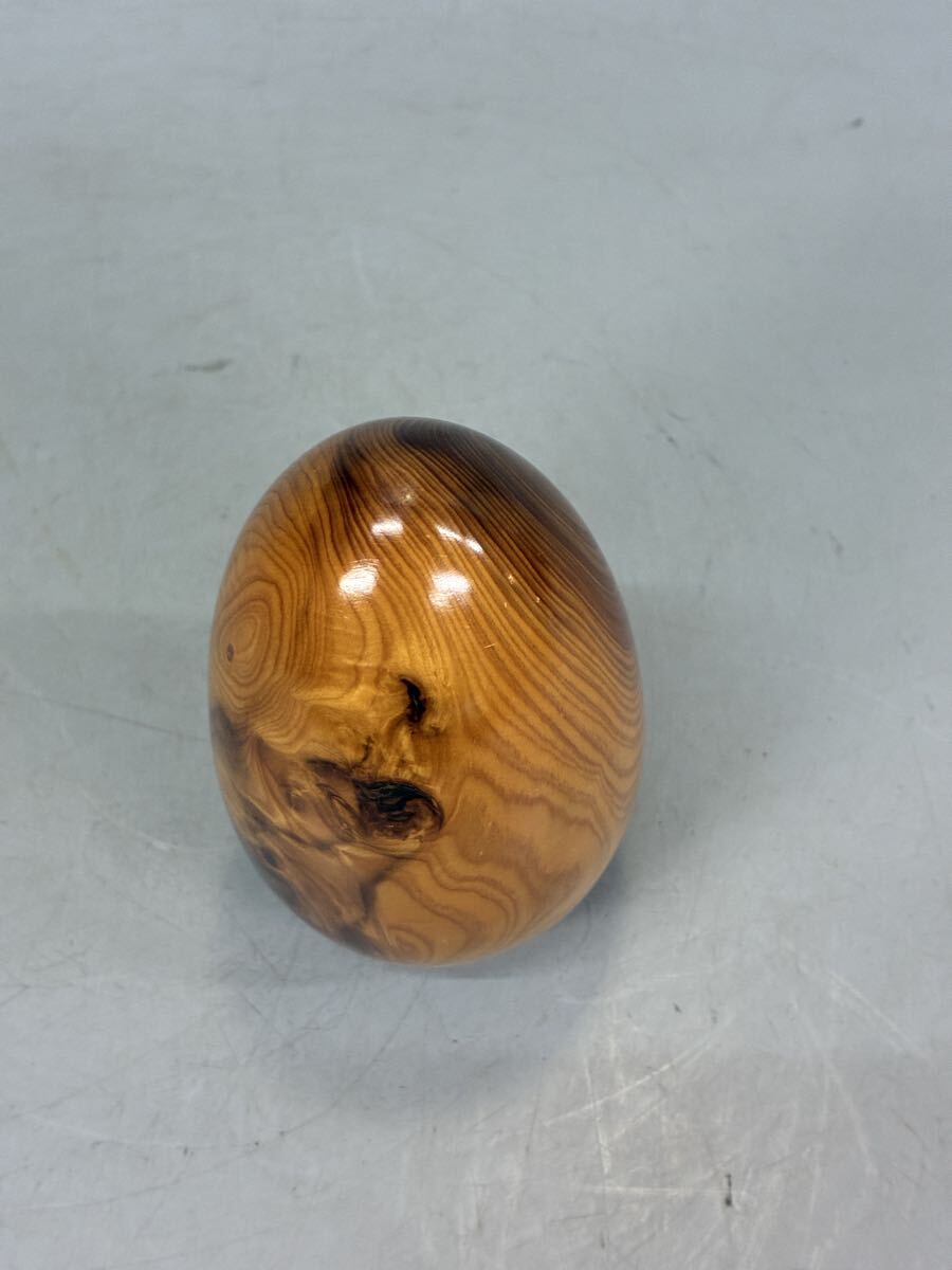屋久杉 名木 世界遺産 置物 油木 長寿宝珠 たまご型 綺麗な年輪 瘤杢 卵形 オブジェ インテリア 天然木_画像7