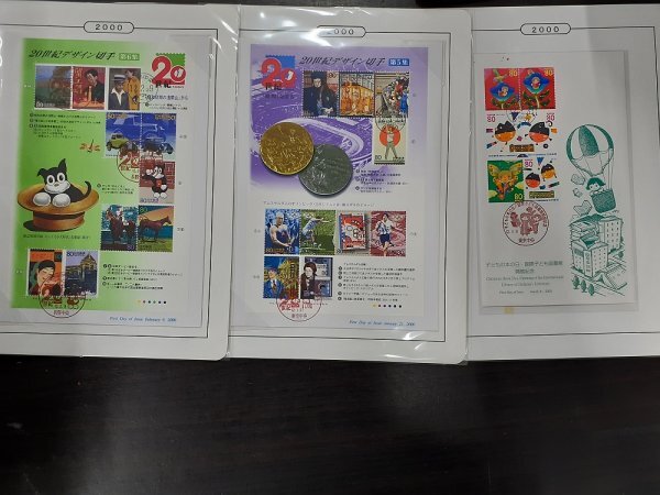 1102F52 Япония марка First Day Cover F.D.C. новогоднее поздравление 20 век дизайн Fumi no Hi и т.п. 1 шт. суммировать * пояснительная записка есть нет ..