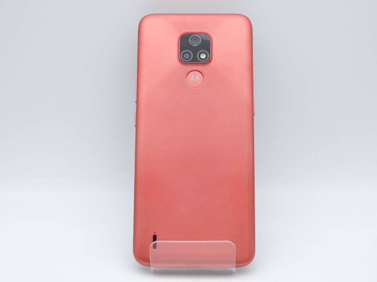 EA-292◆SIMフリー MOTOROLA moto e7 XT2095-3 64GB サテンコーラル 中古品_画像3