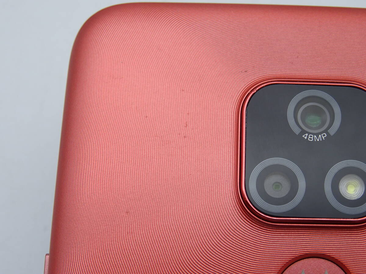 EA-292◆SIMフリー MOTOROLA moto e7 XT2095-3 64GB サテンコーラル 中古品_画像6