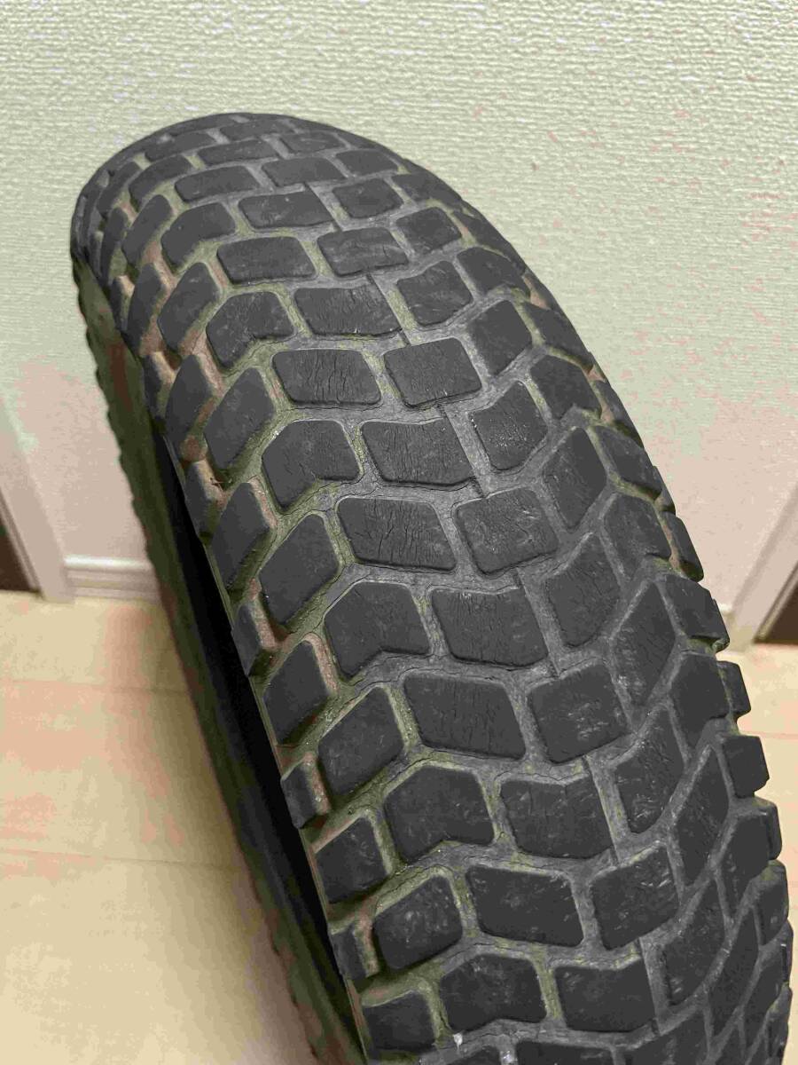 ブリヂストン　レクタングル　5.4-14　ジャンク　山無し　ひび割れ　当時もの　バンバン125　フロントタイヤ_画像2