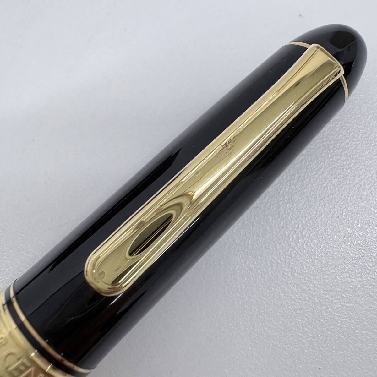 ▲【PLATINUM/プラチナ】万年筆 CENTURY/センチュリー 3776 ブラック ペン先14K刻印有り 箱/インク付き 保管品 ブランド 筆記具★4079_画像6