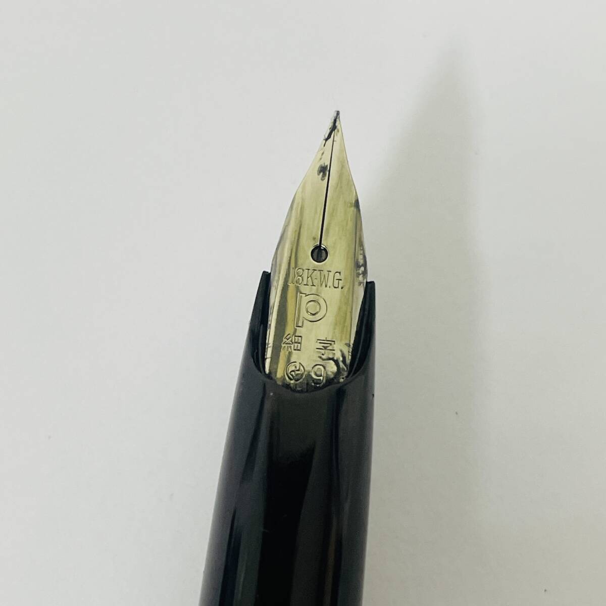 ♪【PLATINUM/プラチナ】万年筆 シルバーカラー ペン先 18KWG ホワイトゴールド★16810_画像4