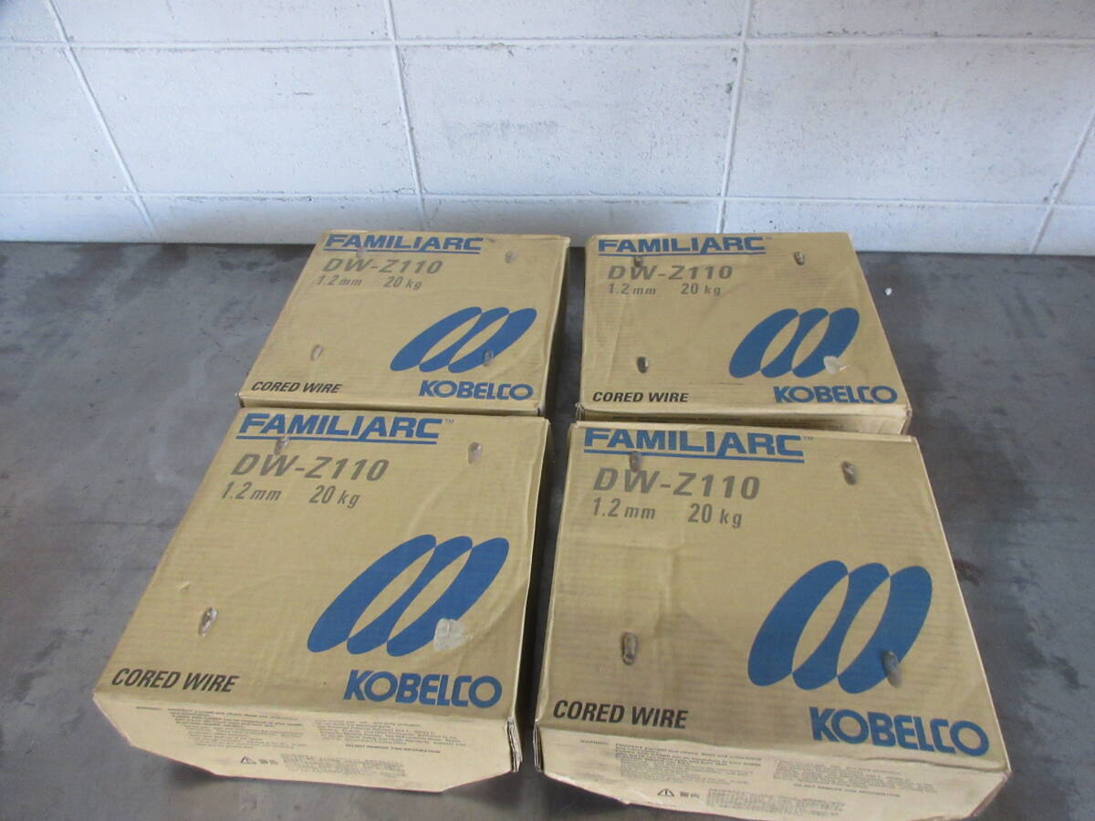 引き上げ品　未使用在庫　20㎏×4箱セット　DW-Z110　1.2㎜　神戸製鋼　半自動溶接ワイヤー_画像1