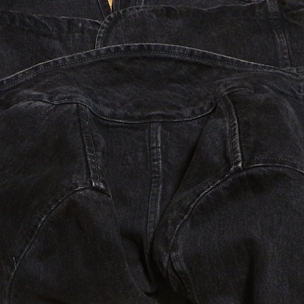 Spick&Span デザイン テーラード ブレザー デニム ジャケット ハーフ ドレスジャケット ユーズド加工 インディゴ 黒 ブラック F S ~ M 美品_画像9